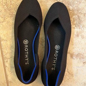 Black Round Toe Rothy's Flats